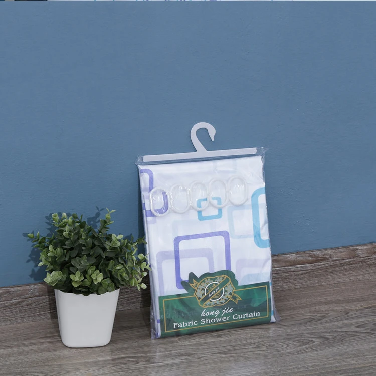 Fashionable high-end water proof polyester shower curtain