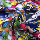 Custom knit reactive digital printing in 95% cotton 5% lycra fleece Fabric