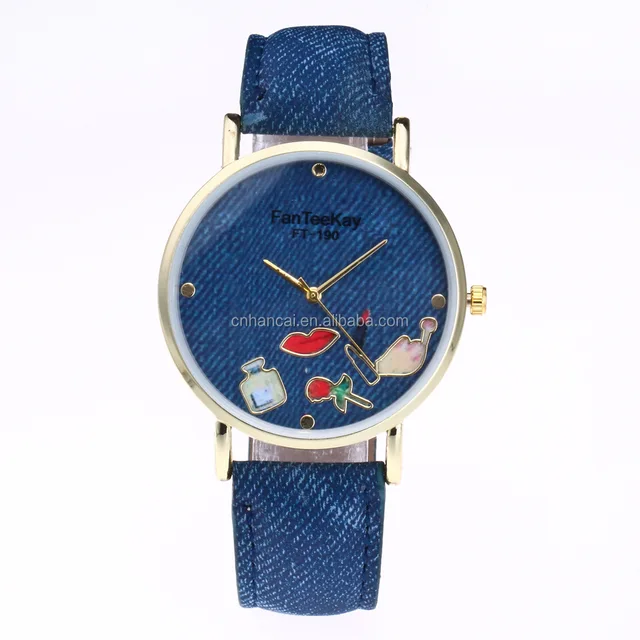 top watches women fashion rose perfume lipstick leather strap