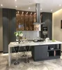 Latest luxury modular stainless steel kitchen modern kitchen cabinet for home villa hotel resorts