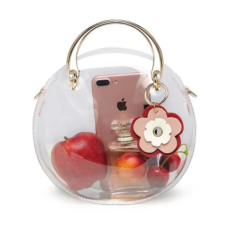 2019 summer fashion transparent bag women pvc round handbag with chain shoulder strap, Yellow, red, black,pink
2019 summer fashion transparent bag women pvc round handbag with chain shoulder strap, Yellow, red, black,pink