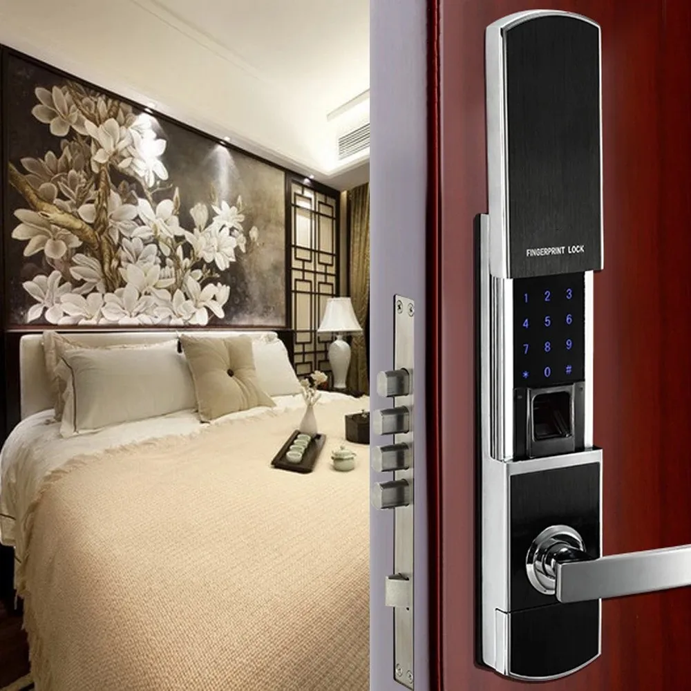 ALLAMODA zigbee luxury door bell fingerprint door lock with fingerprint scanner - ANKUX.COM