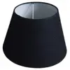 Hot sale handmade halogen modern round black fabric lamp shade