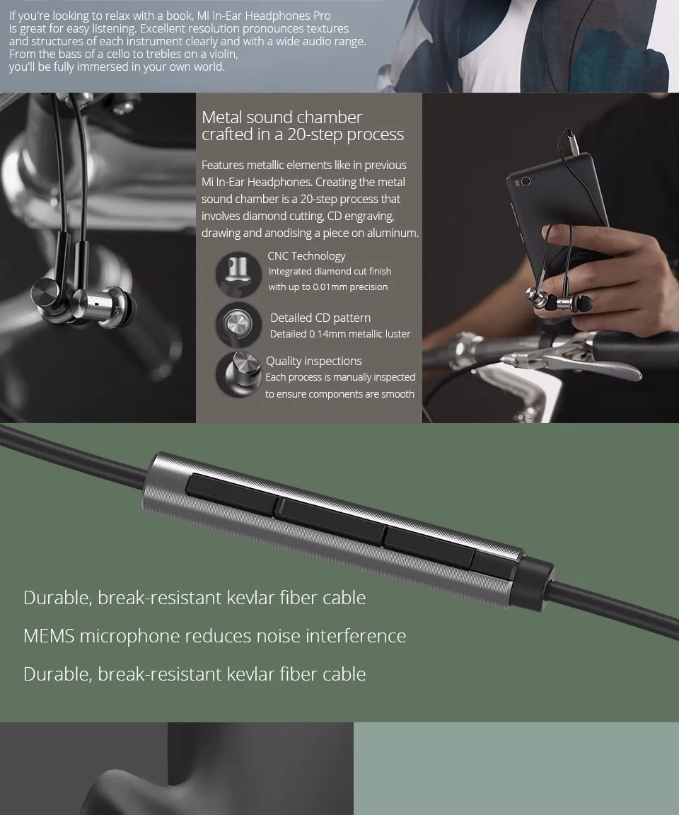 Xiaomi Mi In-Ear Headphone Pro Hybrid HD Xiaomi Cellphone Headset - ANKUX.COM