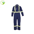 Green Hi Vis Reflective Emergency Rescue Suit Fireman Used Fire Proof Fire Protection Uniform