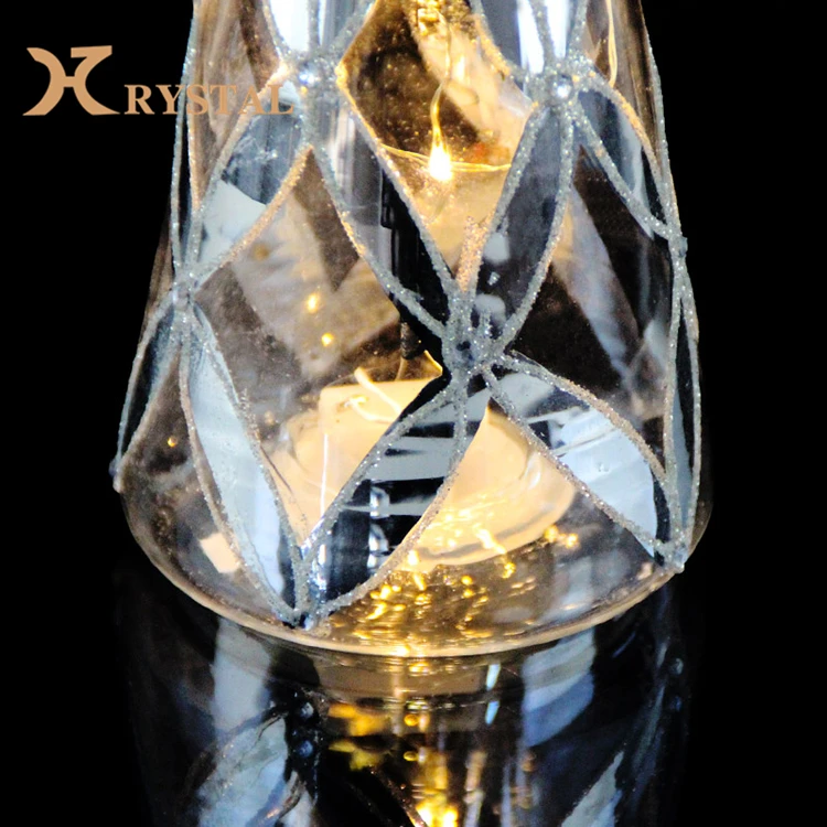 christmas home crystal glass led decor angel figurine xmas