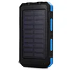 Portable solar battery charger Dual USB External Battery 4000mAh Solar Power Bank For Mobile Phone Pack Waterproof Led Charger
