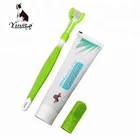 Yingte oral cleaning pet dog toothpaste tooth brush set