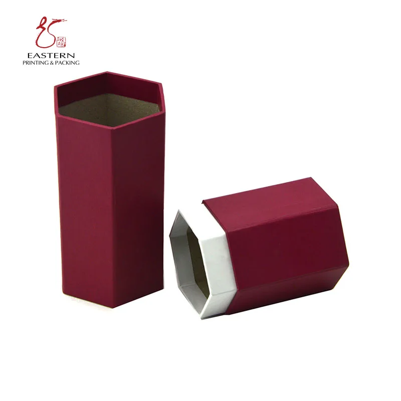 custom hexagon shaped gift box cardboard packaging box