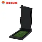 Tombstone With Cross Black Tombstone Russian Style Shanxi Black Stone Tombstone With Cross