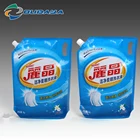 China Hot Selling Customized Design Stand up Washing Liquid Laundry Detergent Packaging Pouch with Corner Spout