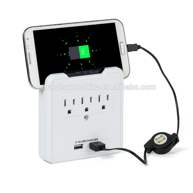 ETL certificated surge protector Electrical Wall Socket with usb outlet
