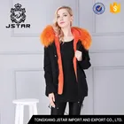 New design women winter jacket jiaxing raccoon fur parka