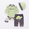 Professional manufacturer baby rib bodysuit baby clothes sets 4 pieces