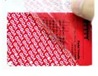 GY-701 Tamper evident security label seal, open void custom sticker label for cargo sealing