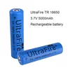 Hot Sale !! Lithium 3.7V 5000mAh UltraFire 18650 Battery Blue