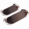 2pcs/set Stainless Steel Tray Biscuit Fruit Trays Guest Towel Organizer Amenity Tray Kitchen Accessories