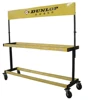 Tyre display rack/heavy duty 2 tier metal wheel rim display rack/ring display stand