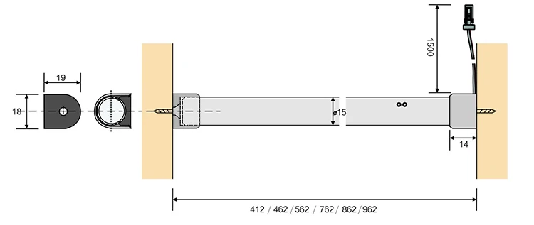 12v Automatische Tür Licht Schalter Schrank Für Küche Bad,Automatische