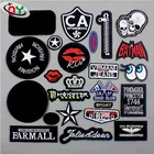Factory Wholesale Custom Embroidered Badges Iron On Jean Jacket Patches