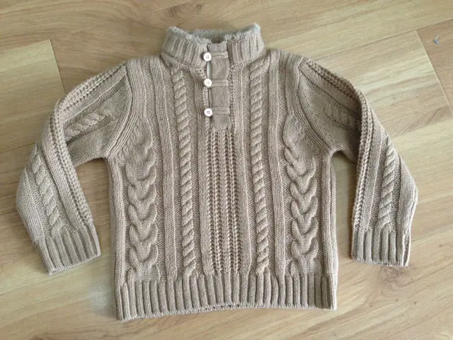 baby sweater neck design
