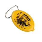 Oval shape soft euro coin customized pvc wallet