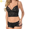 Sexy Bra and Panty New Design Hot Erotic Lace Babydoll Pajamas Exotic Wrapped Chest Open Bra Women Sexy Lingerie