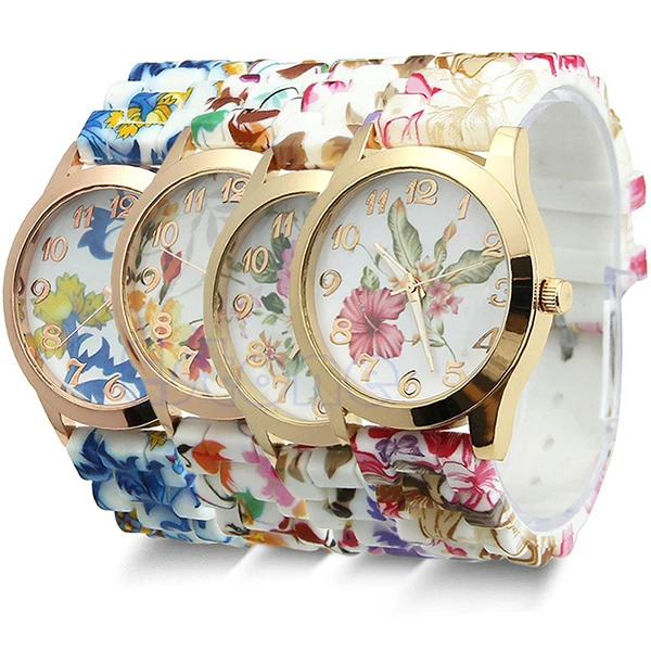 Amazon Hot Selling Women Chic Silicone Strap Flower Style Jelly Sports Analog Quartz Wrist Watch
Amazon Hot Selling Women Chic Silicone Strap Flower Style Jelly Sports Analog Quartz Wrist Watch