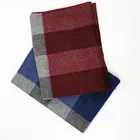 100% Cashmere Women's Long Plaid Chunky Oversized Big Warm Scarf Tartan Wrap Plaid Scarf
