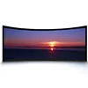 Factory price customized high definition 180 degree fixed frame curved projection screen