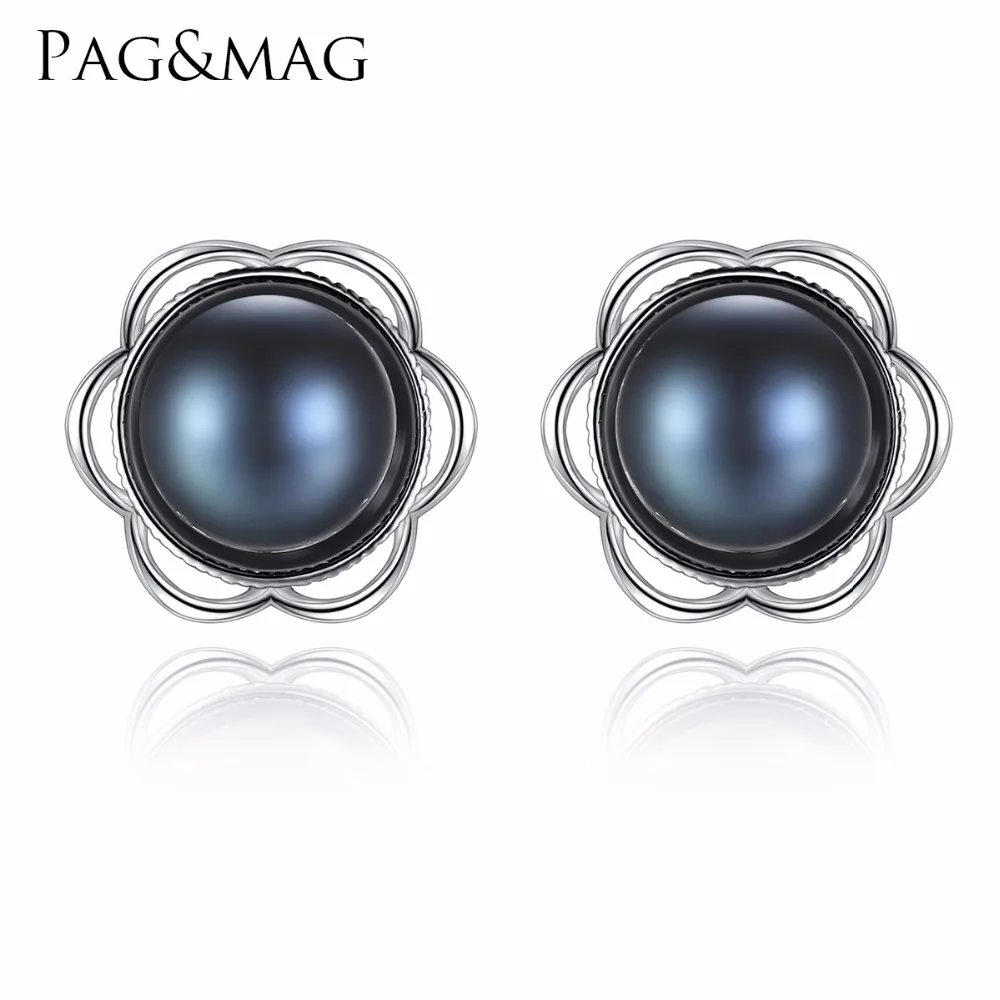 PAG&MAG Fashion Charm Silver Rose Flower Design Stud Earring Inlaid With A 8mm Natural Pearl Earring for Women Party Gift
PAG&MAG Fashion Charm Silver Rose Flower Design Stud Earring Inlaid With A 8mm Natural Pearl Earring for Women Party Gift