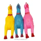 best- selling custom make soft plastic Sound squeeze chicken rubber toys