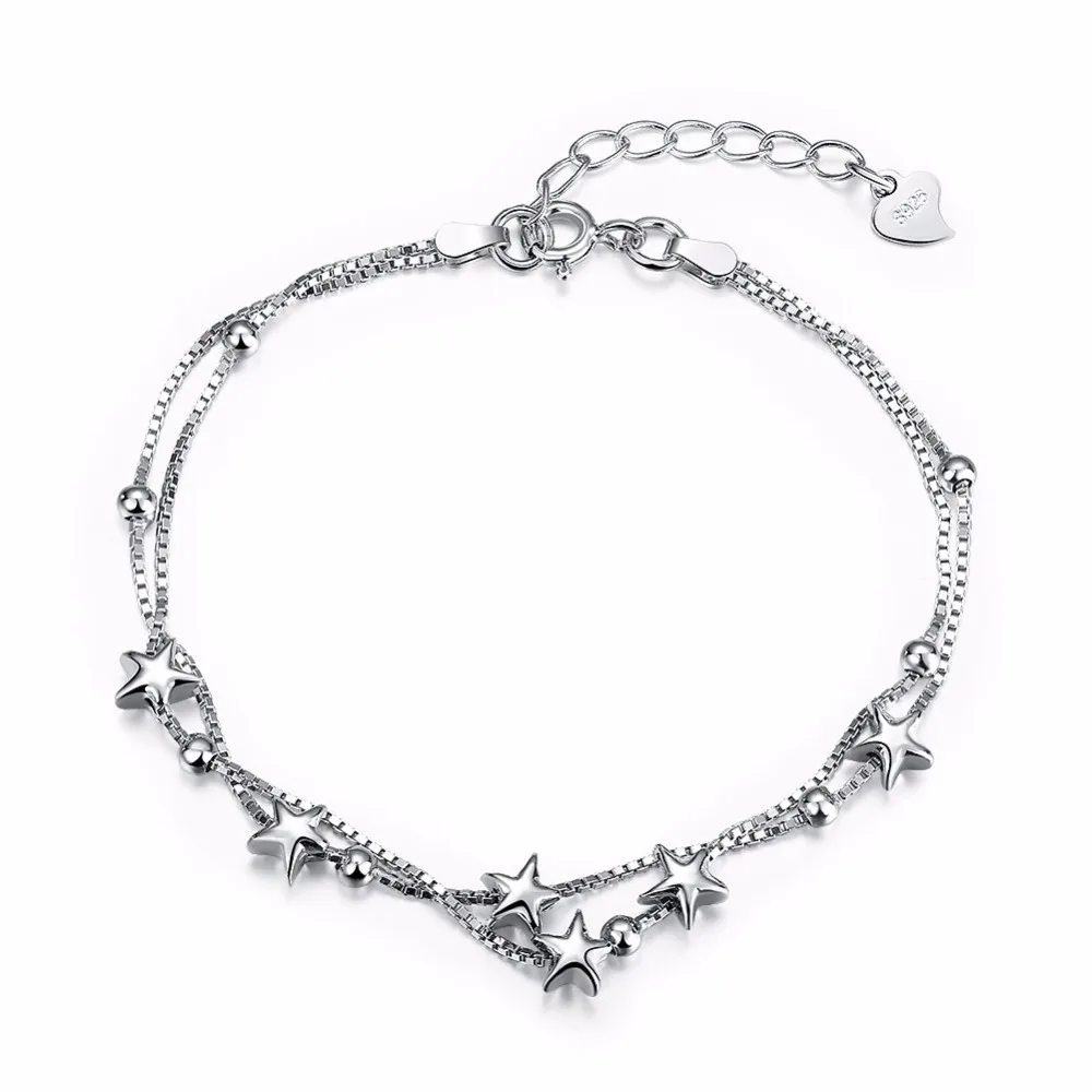 fashion bracelet 925 sterling silver star shaped bracelet made in Italy stacked bracelet for women
fashion bracelet 925 sterling silver star shaped bracelet made in Italy stacked bracelet for women