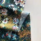 China wholesale floral printed 100%polyester bubble satin fabric