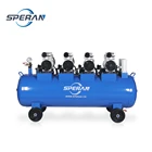 8 bar large 200l tank piston type silent oil-free air compressor