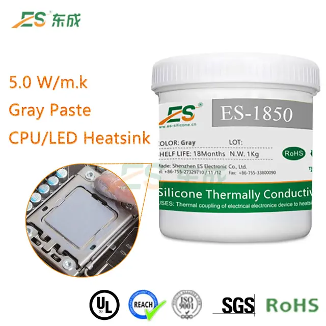 heat transfer silicone rubber compound/paste/grease thermal cpu