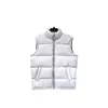 New-style Fashion winter wholesale silver metallic fabric mens padding vest