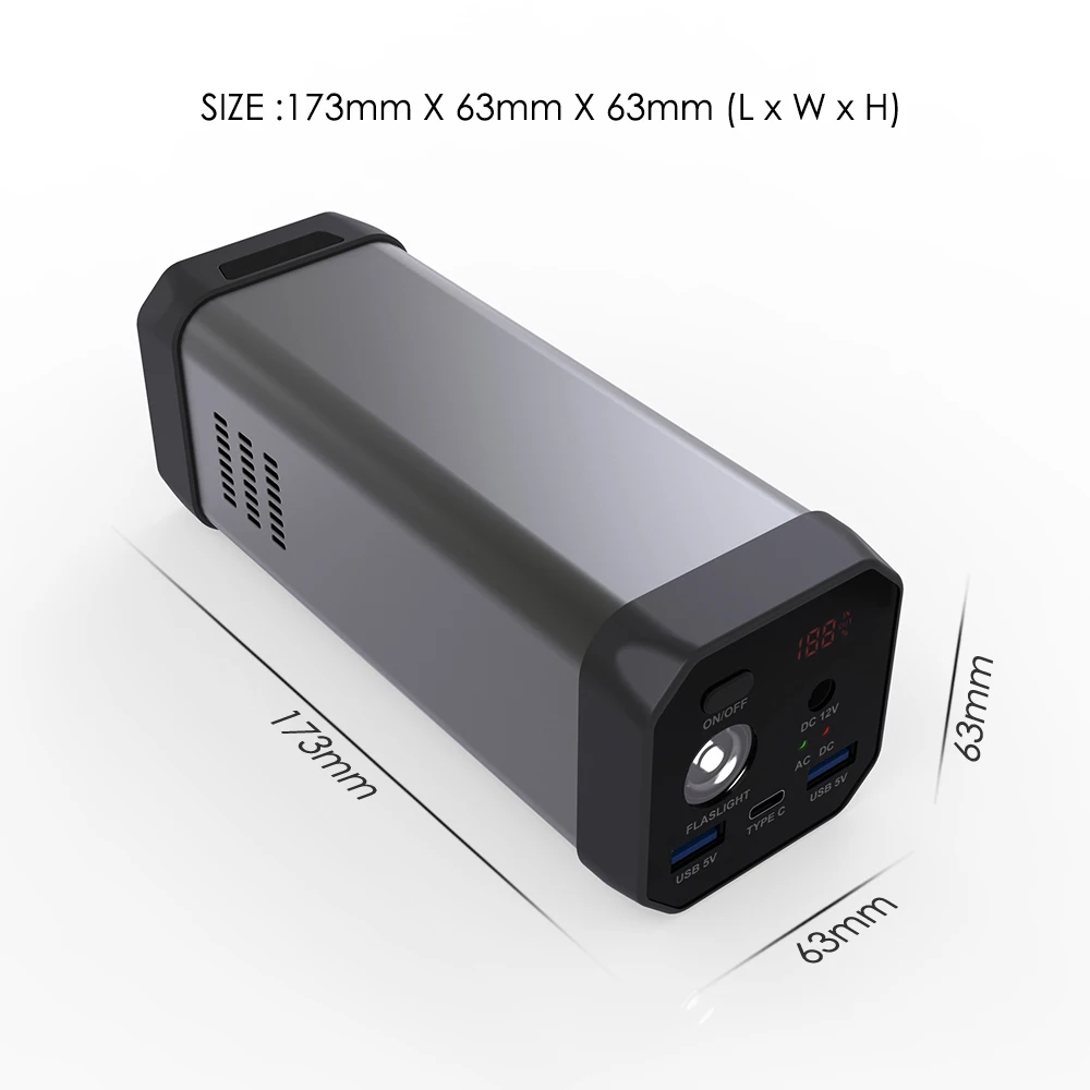 Manufacturer new energy solar 80Wh camper drone 110v 50Hz AC output power bank for home appliances - ANKUX.COM