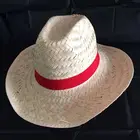 promotion basic style palm-leaf fabric straw hat with band