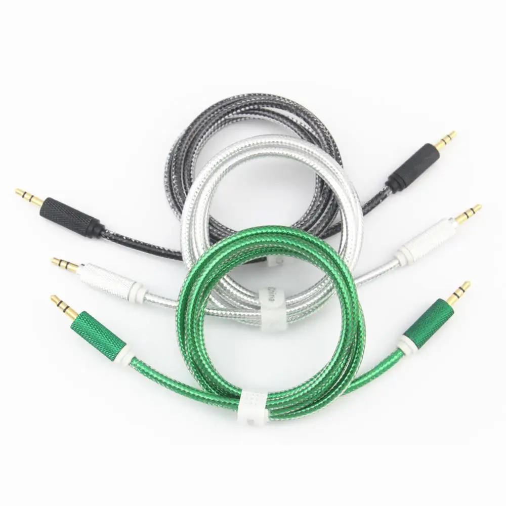 2018 Hot Sell Good Sound Output Solution Aux Cable 3.5mm audio jack cable, Black;silver;green
2018 Hot Sell Good Sound Output Solution Aux Cable 3.5mm audio jack cable, Black;silver;green