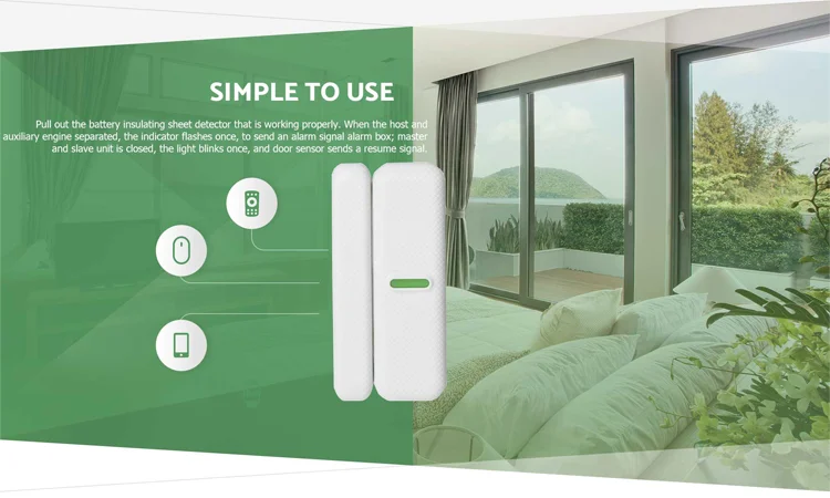 Home Security Wireless Alarm System Zigbee Window Door Sensor - ANKUX.COM