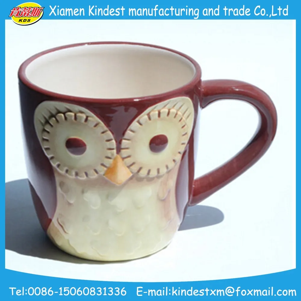 item name    owl shaped ceramic coffee mug,ceramic tea mug for