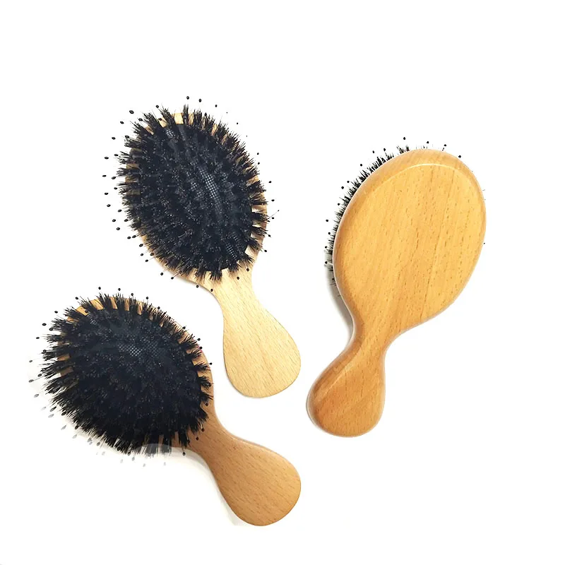 Customized Logo Mini Round Kids Wooden Hair Brush with nylon + bristle, Natural
Customized Logo Mini Round Kids Wooden Hair Brush with nylon + bristle, Natural