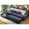 Quality transformer fabric hide a bed sofa with storage