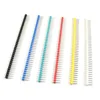 40 pin Breakable Pin Header 2.54mm Single Row Male Header Connector PCB Pin Strip Black Blue Green Yellow Red White Option