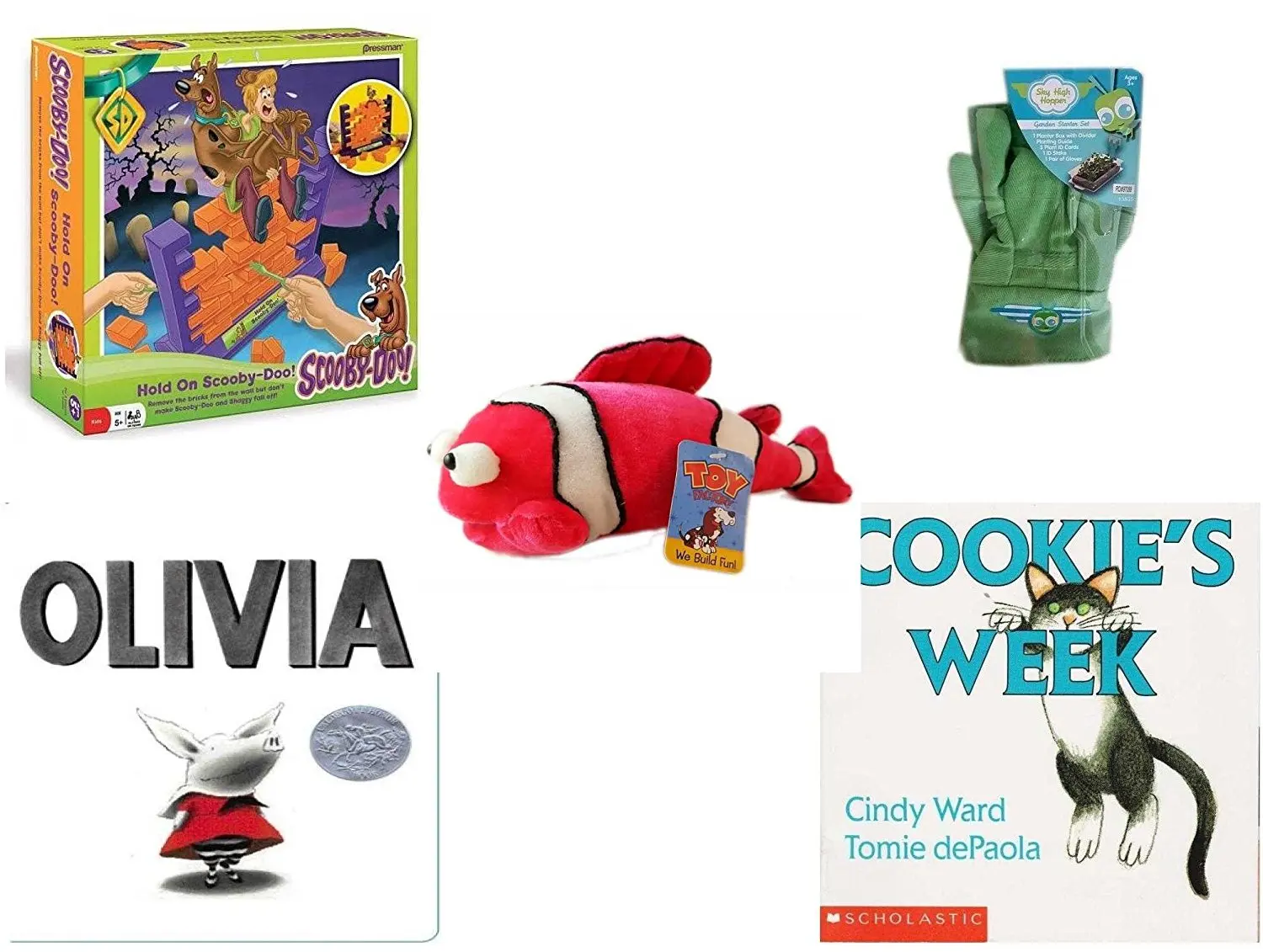 childrens gift bundle - ages 3-5 [5 piece] - hold on scooby-doo