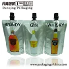 customized stand up aluminum foil spout pouch, plastic packaging bag with spout