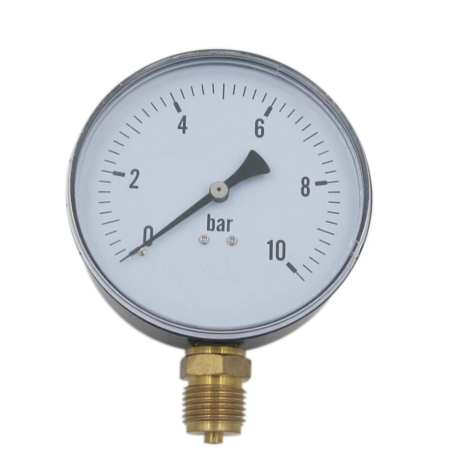 High quality plastic 1.5 inch cng pressure gauge with bottom connection