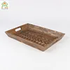Factory Useful Multi-Purpose Wood Color Rectangle Rubber Tile Press Wood Tray