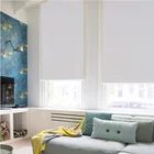 white coating blackout embossed dying roller blind fabric